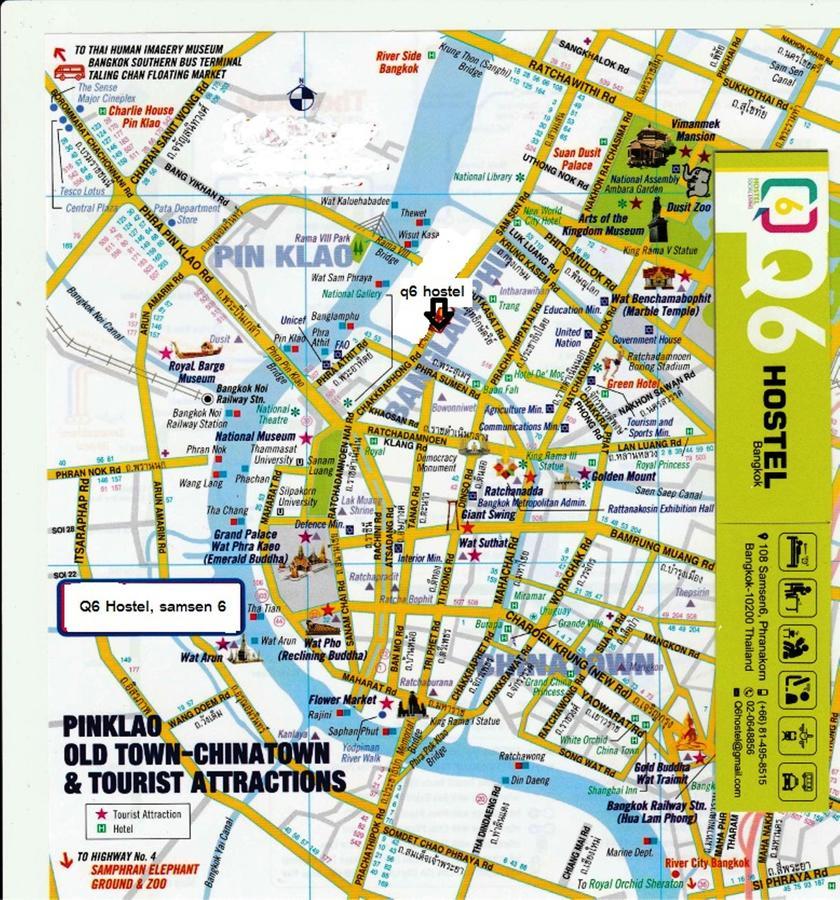 Q6 At 6 Hostel Bangkok Exterior photo